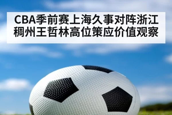 CBA季前赛上海久事对阵浙江稠州王哲林高位策应价值观察